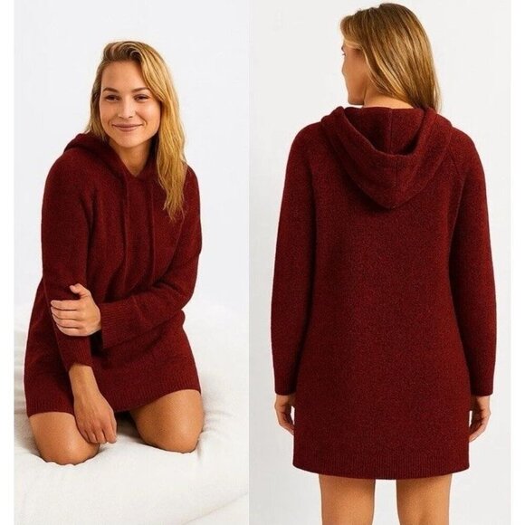 State of Day Other - State of Day Women's Indulge & Rest Loungewear Tunic Hoodie - Maraschino XLarge